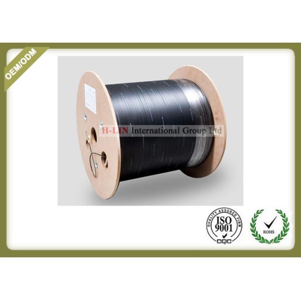 1 / 2 / 4 Core Fiber Optic Drop Cable PVC Material Jacket With Butterfly Flat Construction