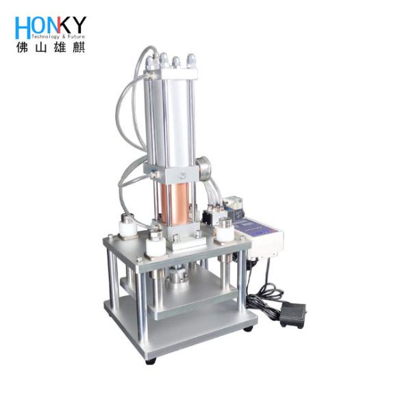 Desktop Pressure Plus Type Cap Pressing Machine With Hydraulic Pressure Tank For Oil Pod Cap Pressing