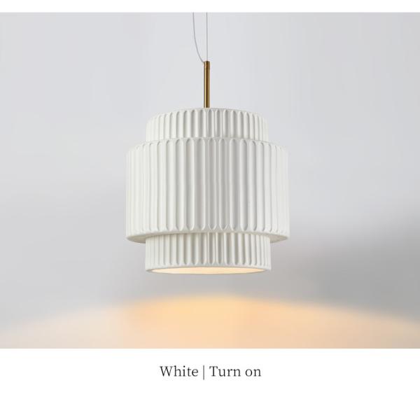 Wabi Sabi Pendant Light White Resin Chandeliers Dining Room Hanging Lamp(WH-AP-577)
