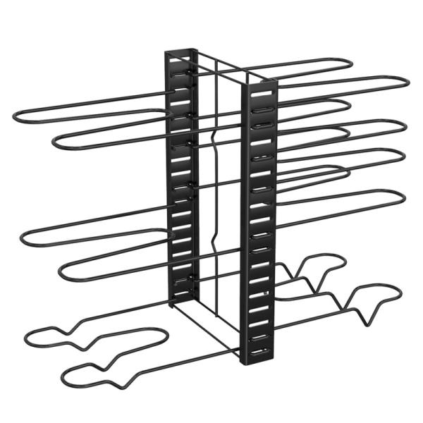 Functional Foldable Iron Rack for Kitchen Cutting Board Storage No-Punch Installation