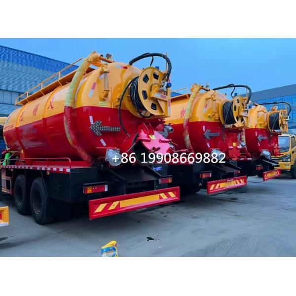 Dongfeng 6x4 conducteur 20000L camion d'aspiration d'eaux usées avec pompe à vide pour aspirer les eaux usées
