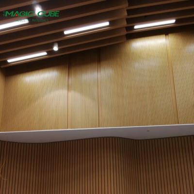 Villa Music Recording Studio Equipment Wooden Grooved Wall Panels