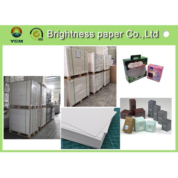 Multiplication Ivory Board Paper White Coated For Die Cutting 889 * 1194mm