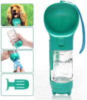 300ML portátil BPA 2 livres em 1 garrafa de água do cão com saco e Scooper do tombadilho