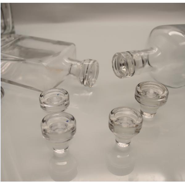 Solid Glass 3cm Alcohol Bottle Stopper  Xo Brandy Food Grade