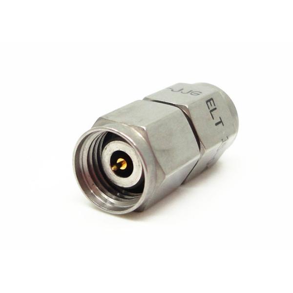 Nickel Plated 2.4mm Male to Male Straight Millimeter Wave Stainless Steel RF Adapter