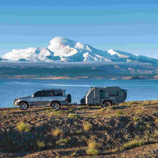 Rest Room RV Trailer NJSTAR EXPLORER Aluminum Small Off Grid Camper