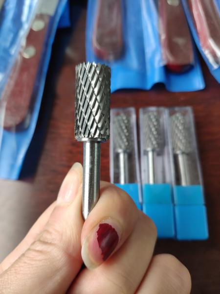 Tungsten Steel Dental Lab Equipment Accessories Cylinder Shape Carbide Rotary Burs