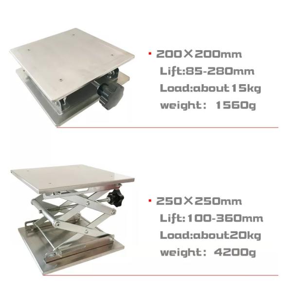 Таблица стойки лаборатории школы Scissor подъем 250*250mm лаборатория руководства Scissor подъем