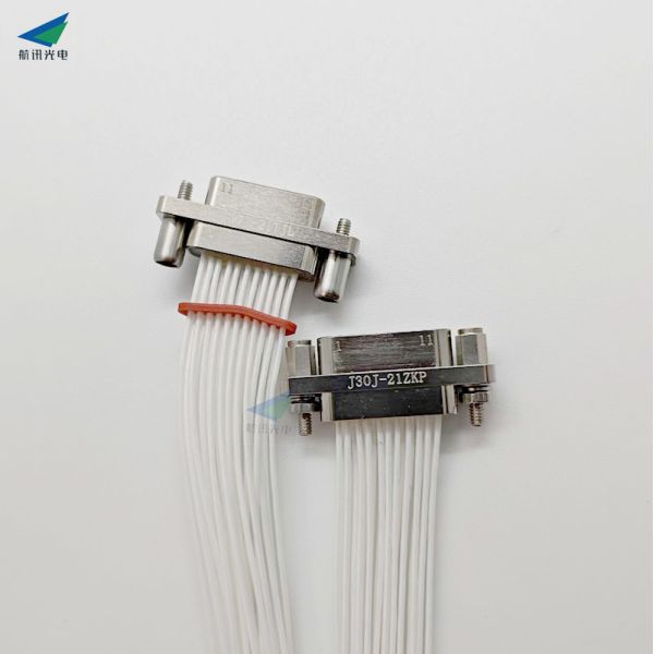 Rectangular Connector, J30j-21zkn Straight Pin, 21-Pin
