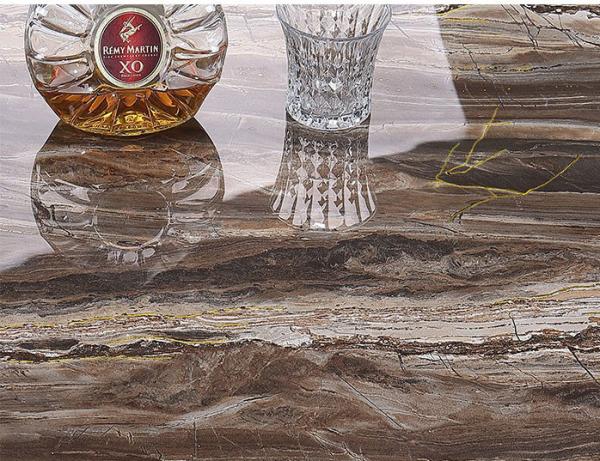 Golden Line Polished Vitrified Tile 800x800mm Marble Glazed