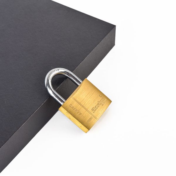 Rarlux 50mm European Durable Solid Brass Padlock with Key ISO Certified High Security Mini Padlock