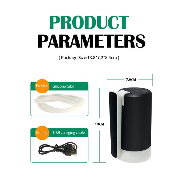 Белый черный ручной водораспределитель насос автоматический свободно стоящий 800mah
