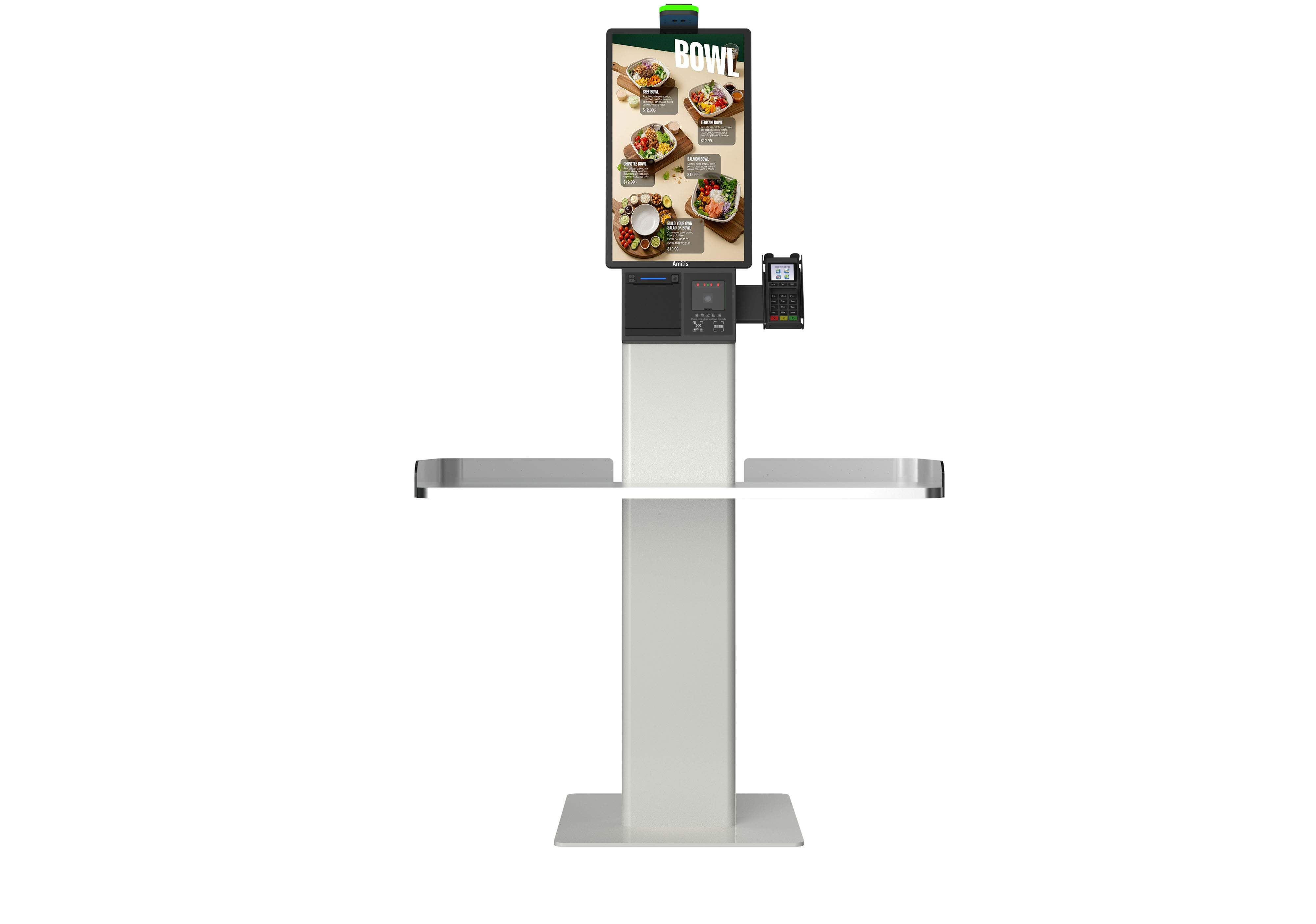Cloud Integrated Self Checkout Solutions RK3576 Android Floor Standing Kiosk