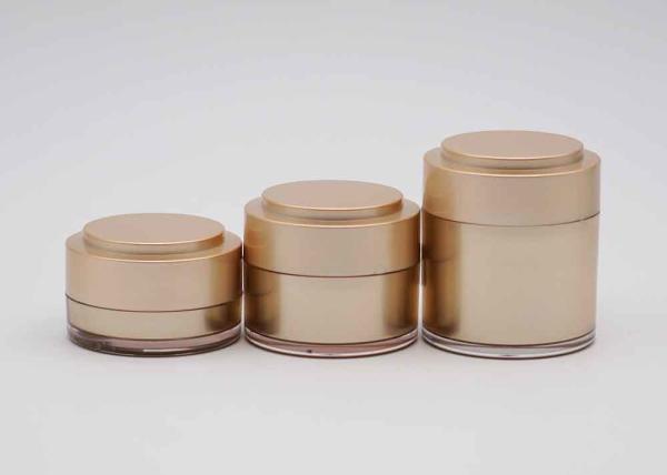 Cosmético dos frascos do creme de Brown que empacota o cilindro plástico 30g 50g 100g