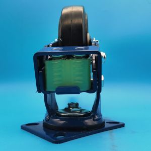 Industrial Impact Resistant Shock Absorbing Spring Casters Load Bearing Heavy Duty Castors Wheels  Loaded Equipment.