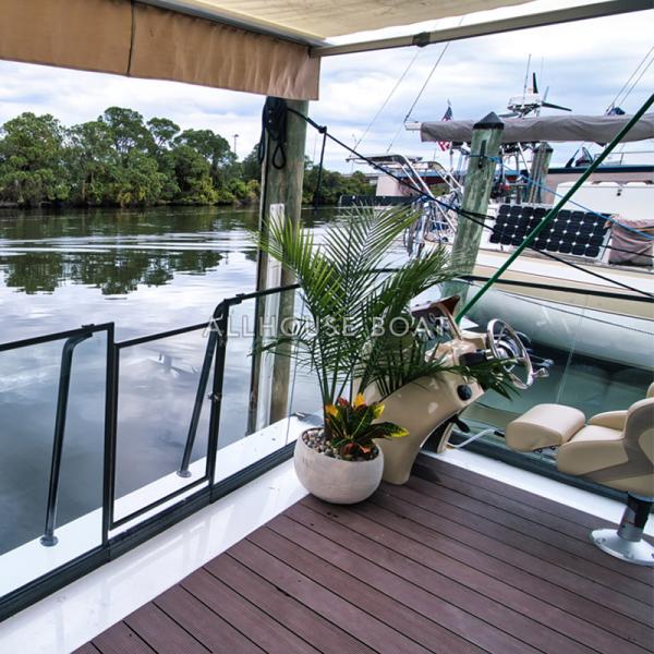 Bateau de maison en aluminium 10T Capacité 20mm épaisseur de pont pour vos besoins