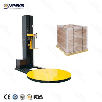 12-30 Pallets/Hour Pallet Wrapper Powered Pre Stretch Film Carriage