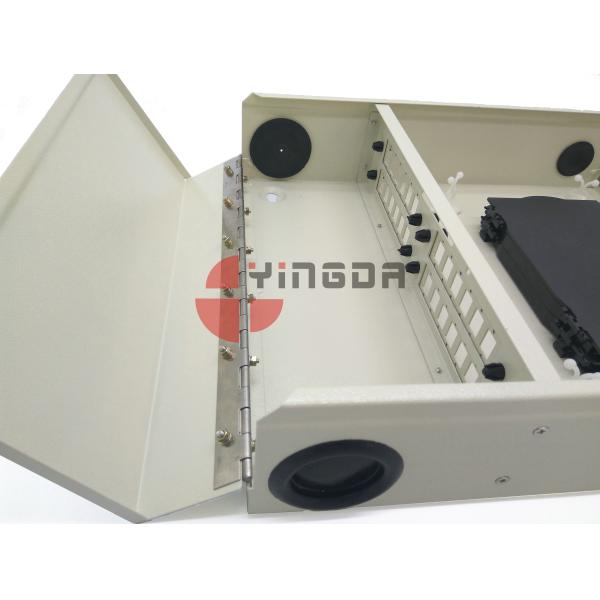 Outdoor Wall Mount 24 Cores Fiber Optic Distribution Box Metal
