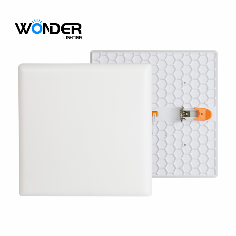 Office Ceiling Ultra Thin 4" IP44 PC Downlight Frameless 100LM/W Backlit Smd2835