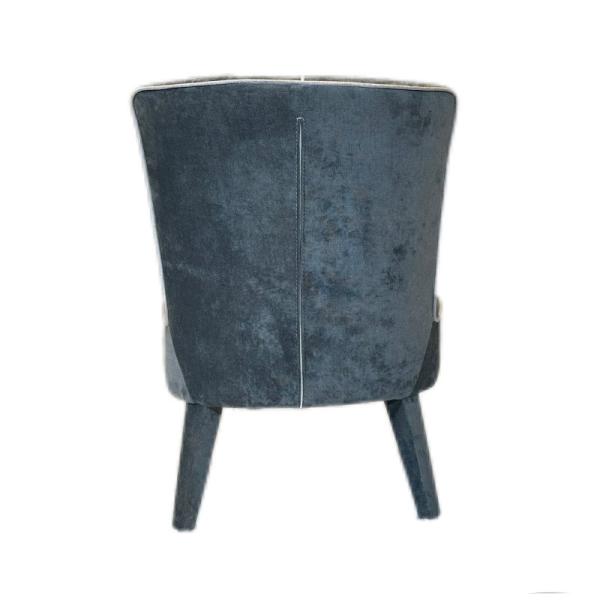 Armless Grey Velvet Dining Chairs Hotel Hospitality Furniture Customized