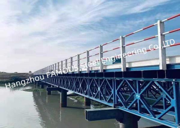 High Load Capacity Steel Bailey Bridge with Low Maintenance Galvanized Surface Treatment