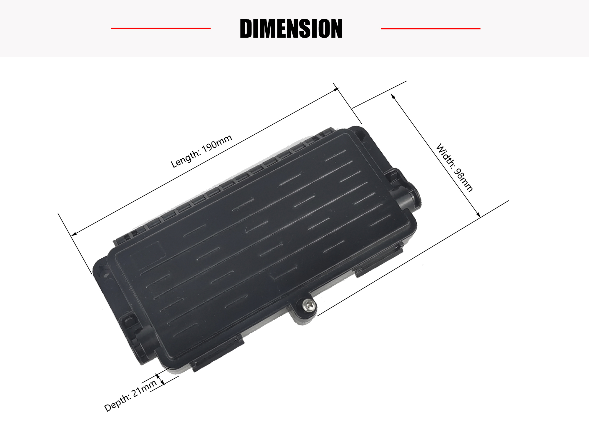 FRB-6A Fiber Optic Splicing Box 12 ядра 1 в 1 выходе Splice Closure Черный IP65 настенный монтаж