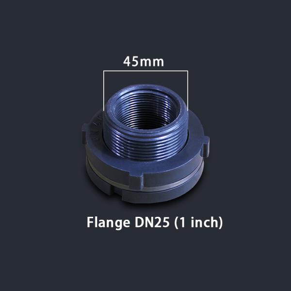 DN15-DN80 Garden Water Tank Plastic PVC Valve Fittings Adapter with Flange Connection