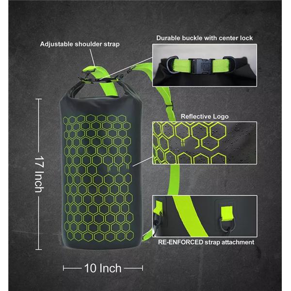 15L/ 20L/ 30L PVC Waterproof Dry Bag , Multifunctional Waterproof Stuff Sack