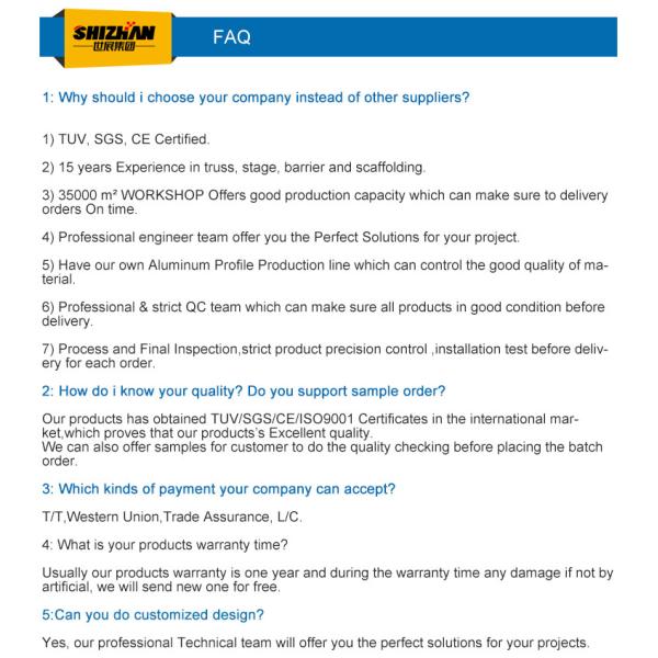 Outdoor Performance Aluminium Lighting Truss Display Round Stage Platform