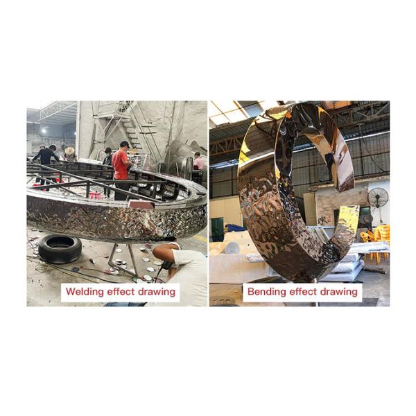 201 4x8 4x10 большая водная волна нержавеющая сталь плита зеркало розовое золото водяной волнистый нержавеющая сталь лист для стенной панели