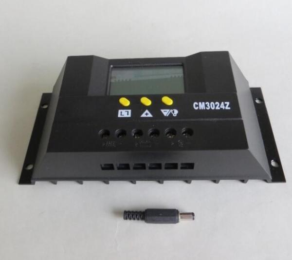 30A 12V 24V CM3024Z PWM Solar cell panel battery Charge Controller Regulators LCD Display