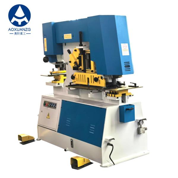 Q35Y-16 Hole Puch Cutter Bar Angel Shear Hydraulic Punching Machine Ironworker 16mm Thickness