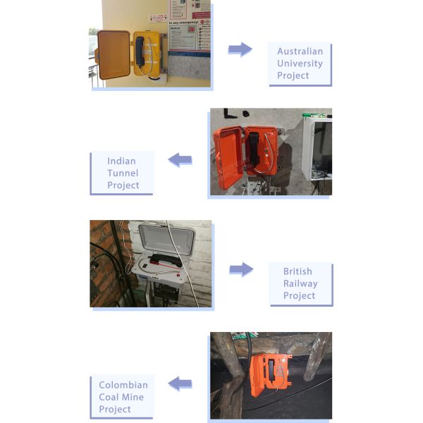 IP67 85dbA Fire Fighter Telephone with Die Cast Aluminium for Hazardous Industrial Environments