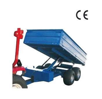 3TR4WM - 4wheels small tractor trailer dump trailer with moto 3Ton