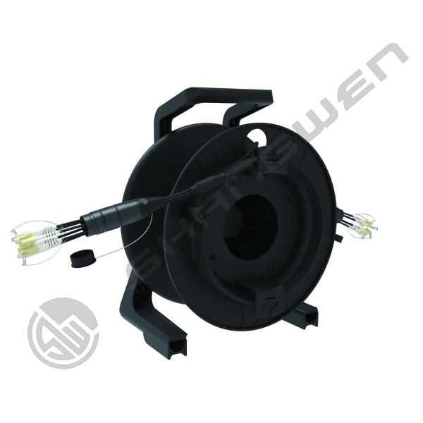 OM2/OM3/OM4 Fiber Category TPU Armored Jumper LC FC SC ST Multimode Fiber Optic CL3 Network Cable Cores in Black for Your