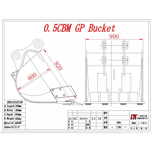 Ведро GP экскаватора SK 200-8 ведра широкого экскаватора общецелевое