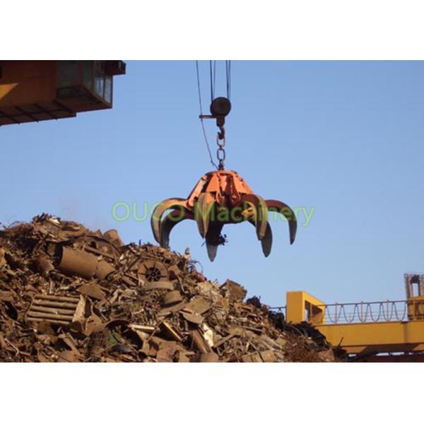 Orange Peel Hydraulic Rotating Grapple Good Stability Reliable Operation