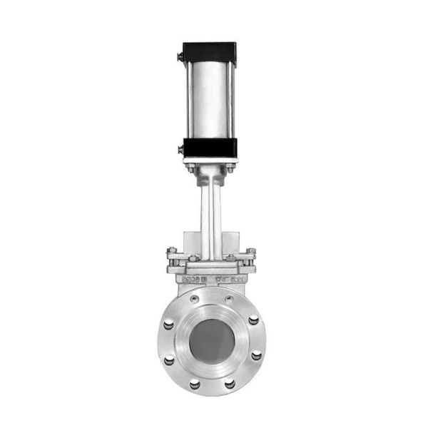 Hot Selling Flanged Knife Pneumatic Gate Valve Actuator for Wastewater Treatment