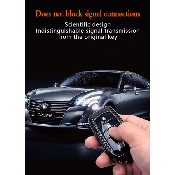 Случай лоснистого черного автомобиля волокна углерода Ниссан Твилл ключевой