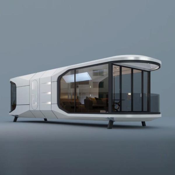 Luxury Mobile Home Aluminum Prefabricated Full House Smart Space Capsule for Villages