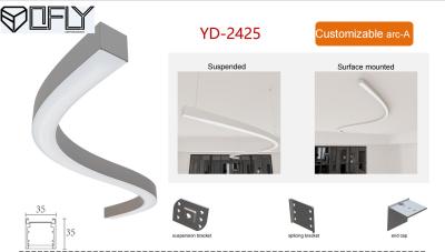 YD-2425 35x35mm Bendable LED Profile Can Bend By Hand