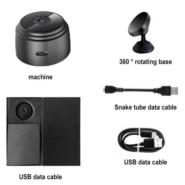 Wireless IP Cameras 1080P WiFi Mini Camera 150 Angle Nanny Cam Night Vision