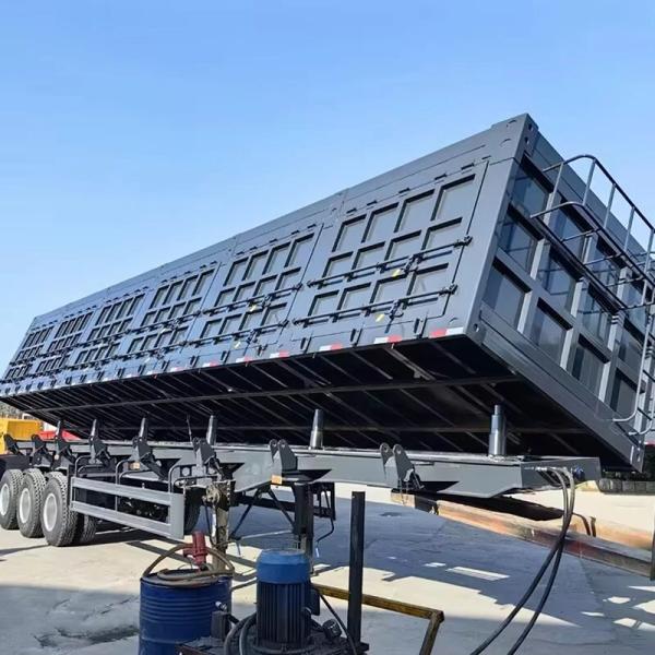 3-Axles Tipping Coal Mine Transportation Semi Trailer