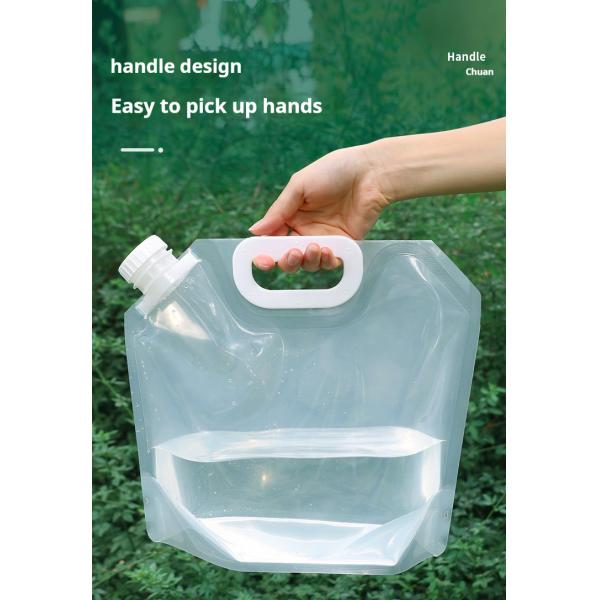 Transparent Portable Water Spout Pouches 130um Thickness Liquid Packaging Bags