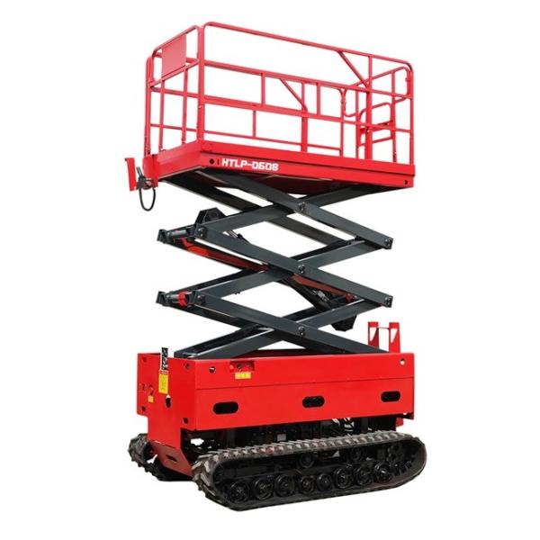 O tipo de grande resistência armazém da esteira rolante Scissor o elevador 6m todo o terreno para scissor o elevador