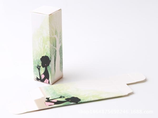 350g white cardboard Lipstick tube color box packaging Four-color printing cosmetic package