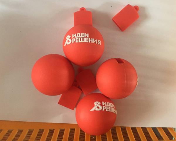 Customized PVC 3D Ball 8GB USB Flash Drive Company Promotional Gift