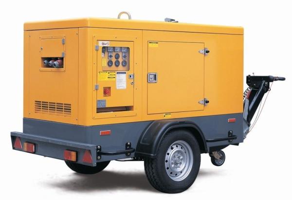 48KW gerador diesel montado reboque, 4 gerador silencioso de PERKINS do cilindro do curso 4