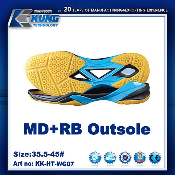 EVA Outer Sole Slip Resistant antiusura respirável para a sapata dos esportes
